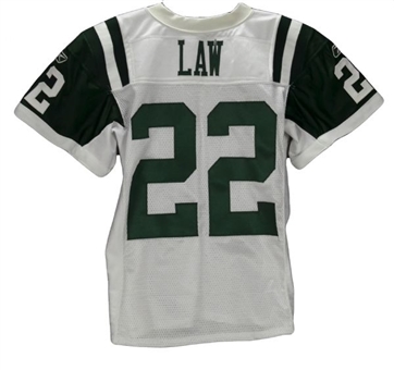 Ty Law Game-Used 2008 Jets Road Jersey (Jets COA)